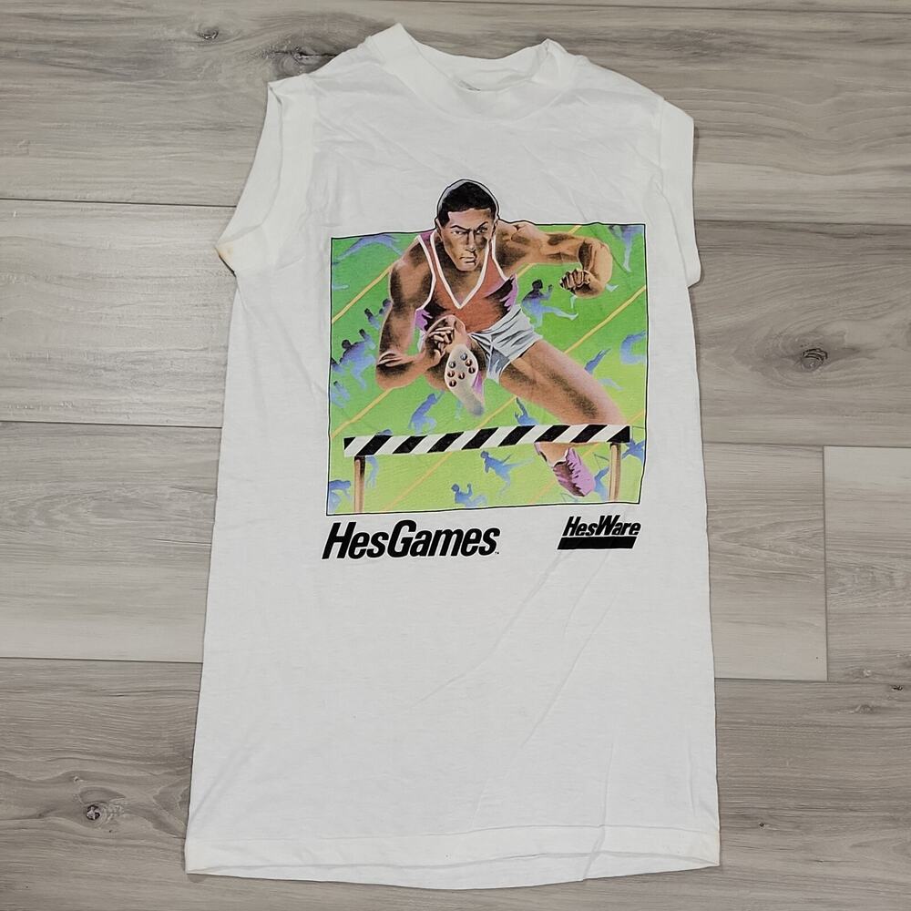 Hanes Hesgames Tank Top Men's Small White